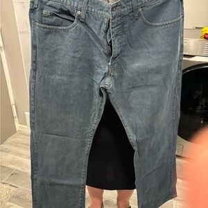 Armani Collezioni Relaxed Fit Blue Jeans